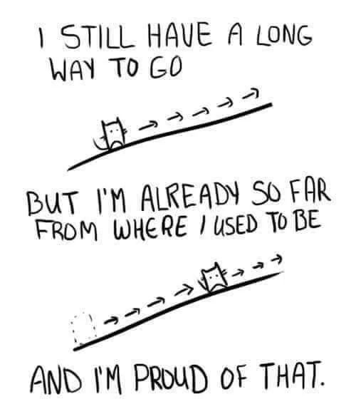 갈 길이 멀다. 근데 이미 멀리 왔지. 그리고 그게 자랑스러워.&nbsp;