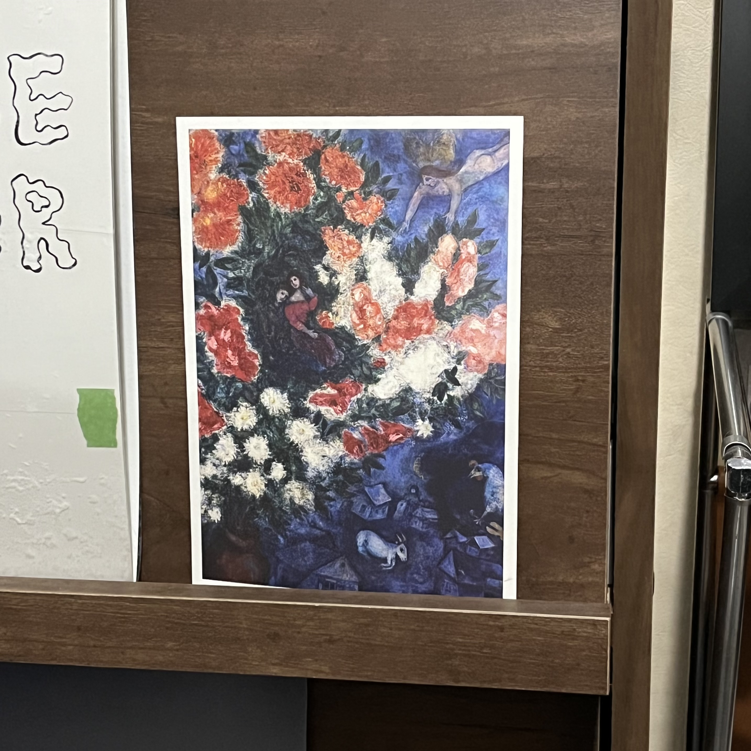 Marc Chagall, The Lovers, 19372018년 '샤갈:러브앤라이프' 전에서 구입