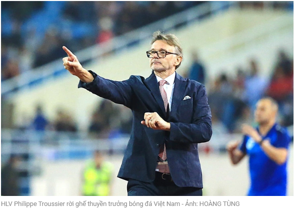 필리프 트루시에 감독, 베트남 대표팀 감독 사임