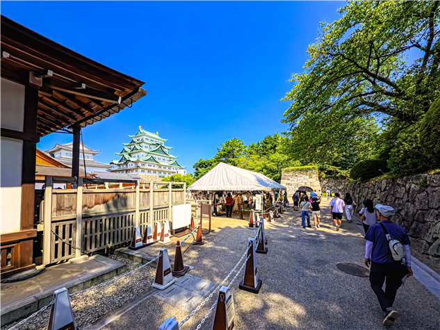 나고야성 내부를 둘러보기 위해 입장 @열짱