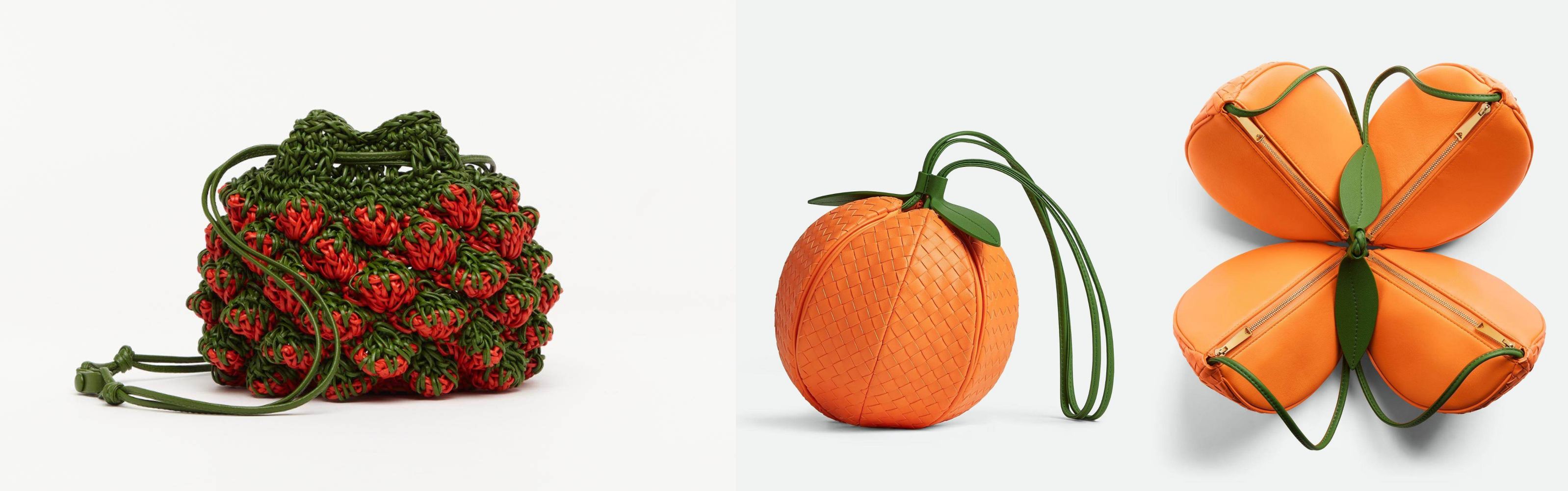 오렌지 멀티 포치와 프라고리나 포치 각각 4백만 그리고 1천만원 보테가 베네타인 거 감안하면 뭐 그래? 하겠지만 유독 과일을 사용한 사실에 왜 불편한 위화감 들어버릴까요?