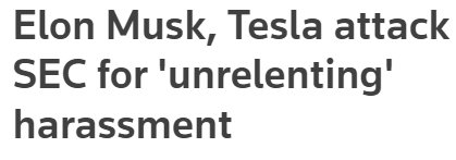 https://www.reuters.com/business/autos-transportation/elon-musk-tesla-attack-sec-endless-probe-2022-02-17/