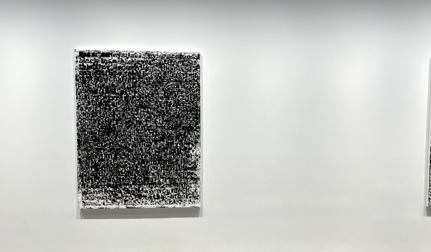 글렌 라이곤(Glenn Ligon) 개인전, 텍스트를 활용한 작품이 많았습니다