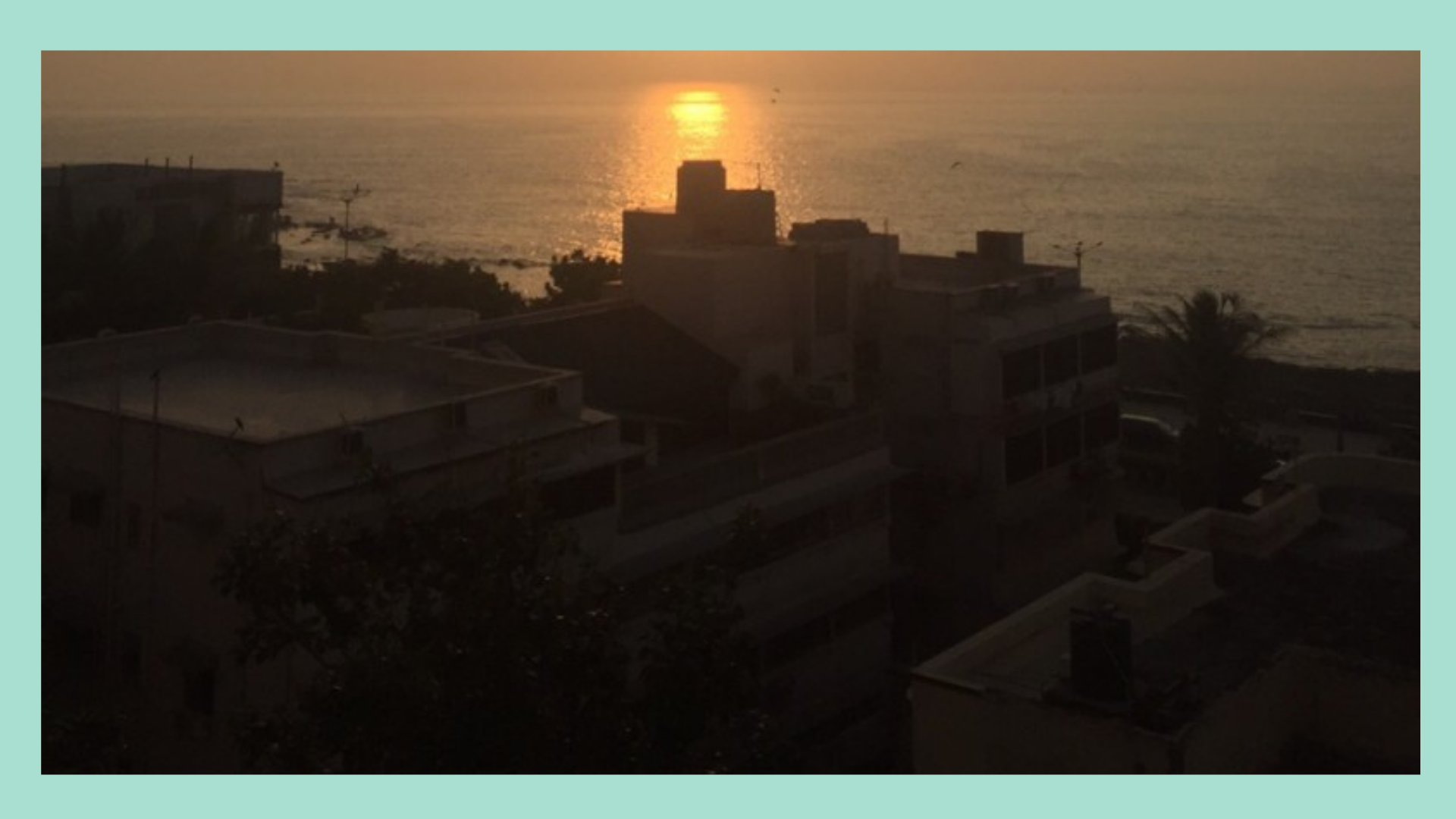 2 (뭄바이 집에서 바라본 석양)