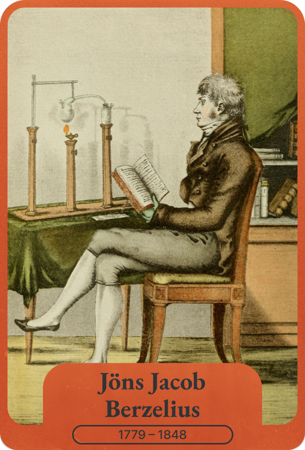 Figure.8 전기화학적 이원론을 체계화 시킨 베르셀리우스