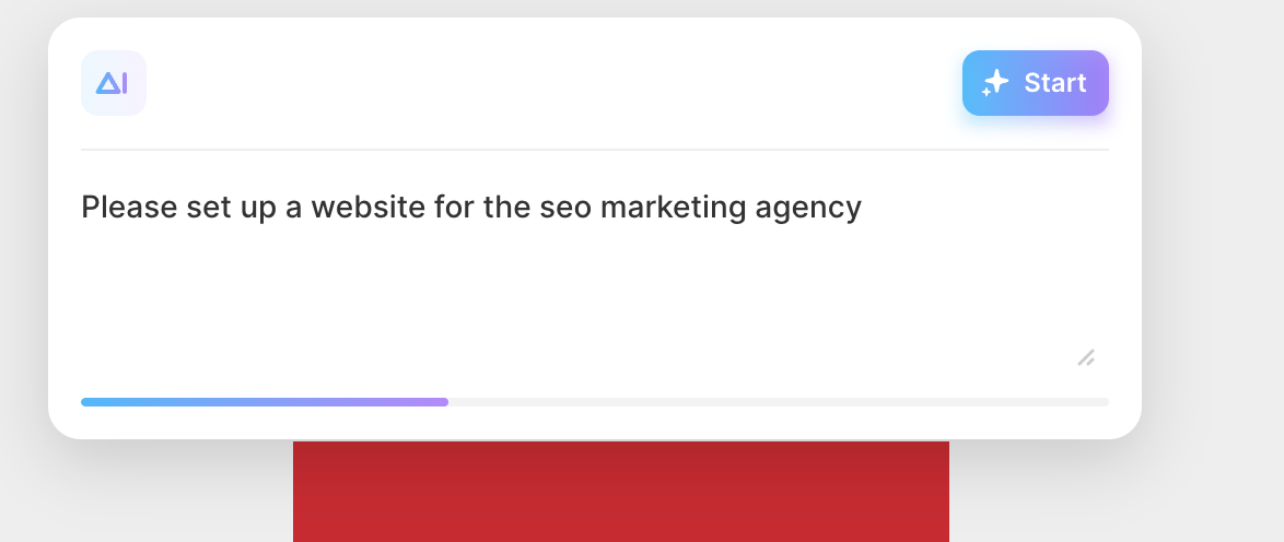 SEO 마케팅 대행사 에이전시를 만들어 달라고 부탁하였다.