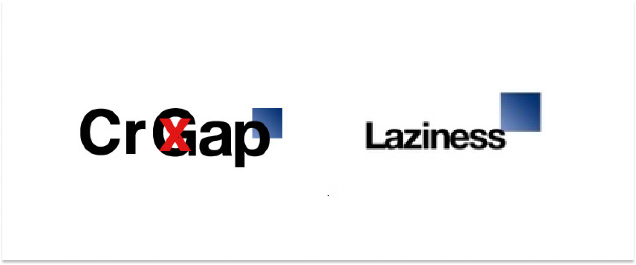 2010년 GAP의 새 로고를 패러디한 로고