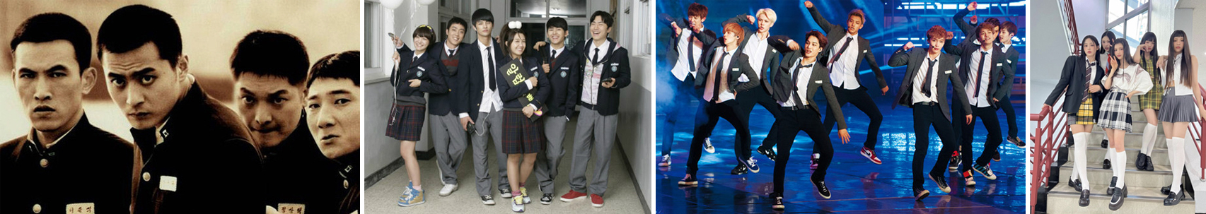 (왼쪽부터) 영화 친구, 응답하라 1997, EXO, NewJeans