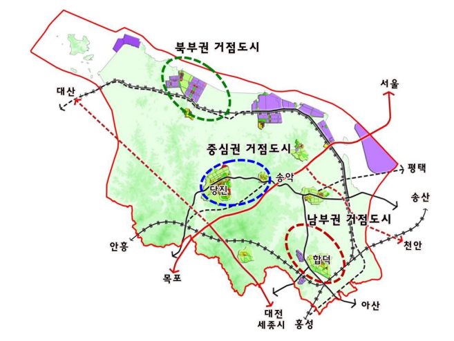 [그림 1-2] 거점도시 도식화