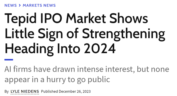 2024년에도 이어지고 있는 미국 테크 IPO 시장의 침체