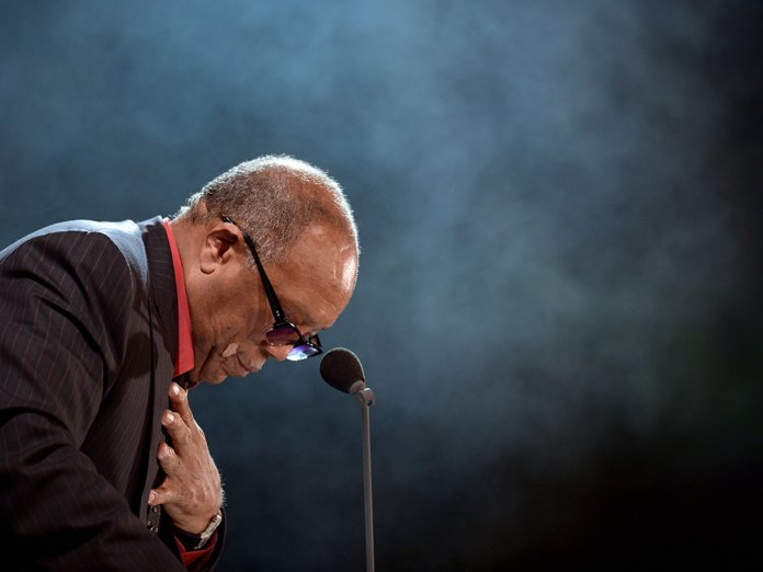   2014년 Steiger Award 시상식에 참석한 퀸시 존스. | 사진: Sascha Steinbach/Getty Images