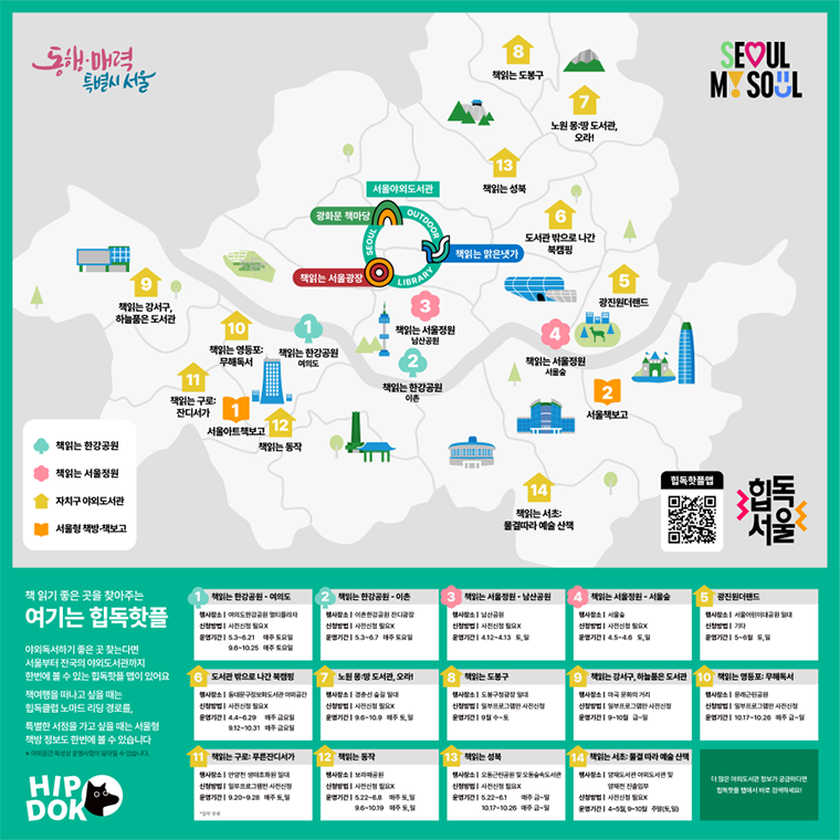 힙독핫플 맵, 서울시