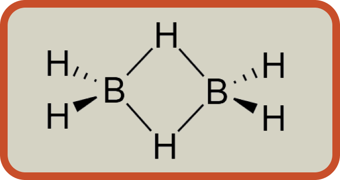 <b><i>Figure.12 </i></b>다이보레인, 두 개의 팔을 가지고 있는 가운데 수소(H)들
