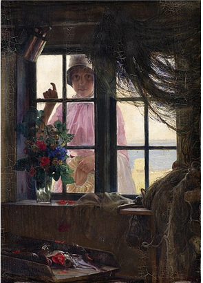 Girl Knocking on Fisherman's Window, 1884