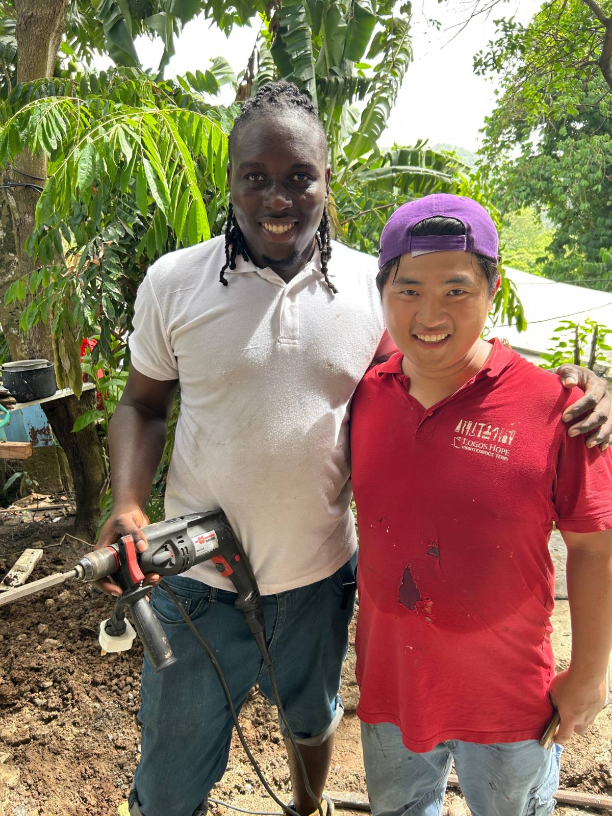 Working in the intense heat