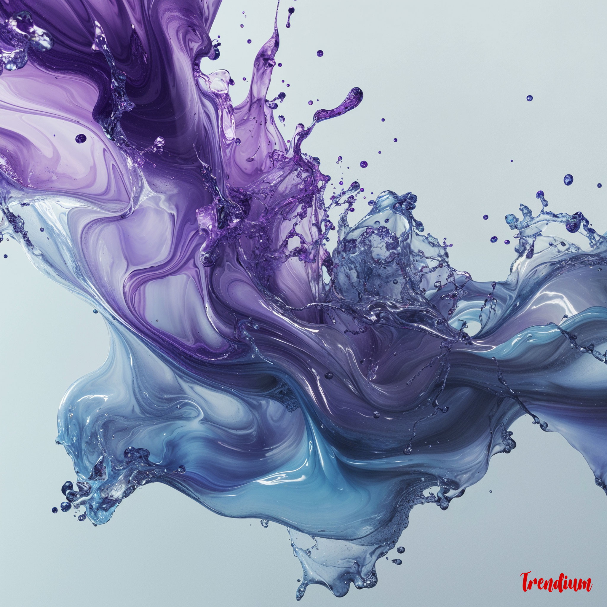 [prompt] Create a futuristic liquid art piece featuring organic fluid forms in a dynamic composition.