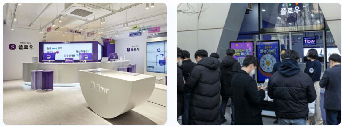 ▲ 협업툴 플로우의 여의도 팝업스토어