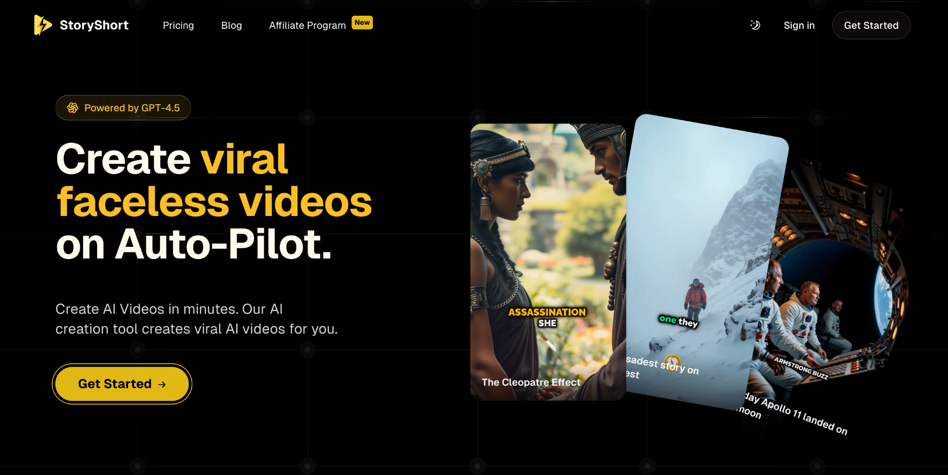 틱톡 및 유튜브용 AI 비디오 생성기