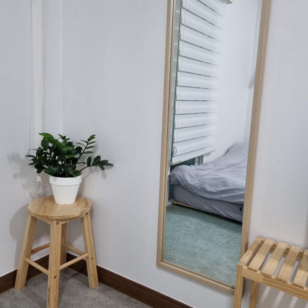 귀욤 화분이랑 감성의 끝판왕 전신거울