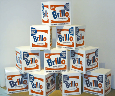 앤디 워홀 <브릴로 상자 Brillo Box>, 1964, 나무 상자 위에 실크스크린 잉크, 43.5 x 43.5 x 38.4cm.