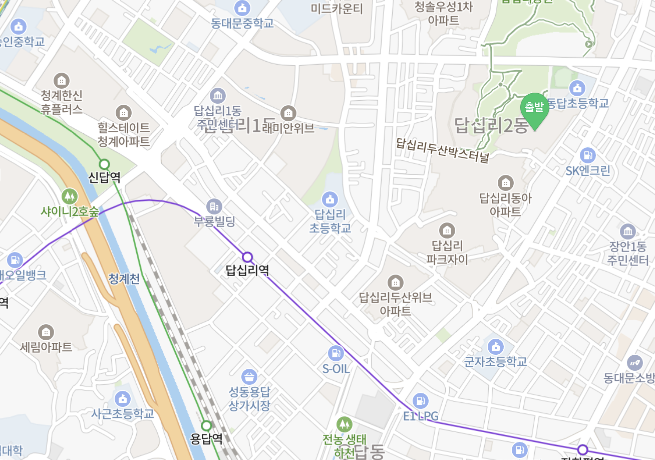 동답한신아파트 위치