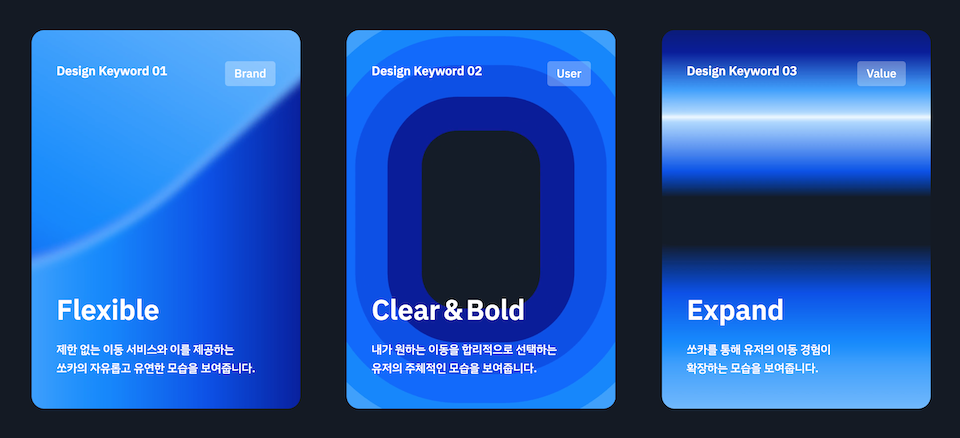 쏘카 디자인 키워드