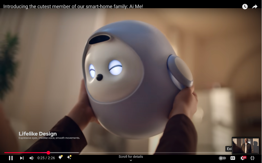 [TCL의 AI me. 출처: [https://www.youtube.com/watch?v=cQvDoQS3P-8]