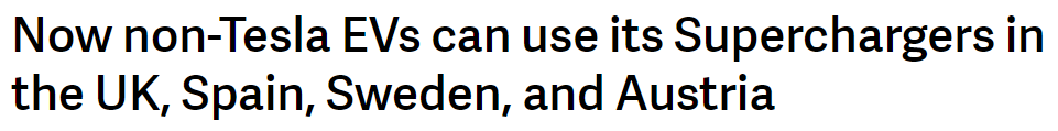 https://www.theverge.com/2022/5/18/23125391/tesla-supercharger-electric-vehicle-charging-pilot-expansion-uk-spain?fbclid=IwAR3ENkAgHWZ87SsUH-7Gz1HvKrZmIf8KhmTHDxnmU8sX-y-x_xziGqaFnKI