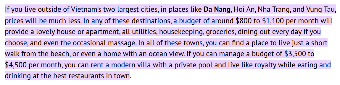 출처 : https://internationalliving.com/countries/vietnam/cost-of-living-in-vietnam/