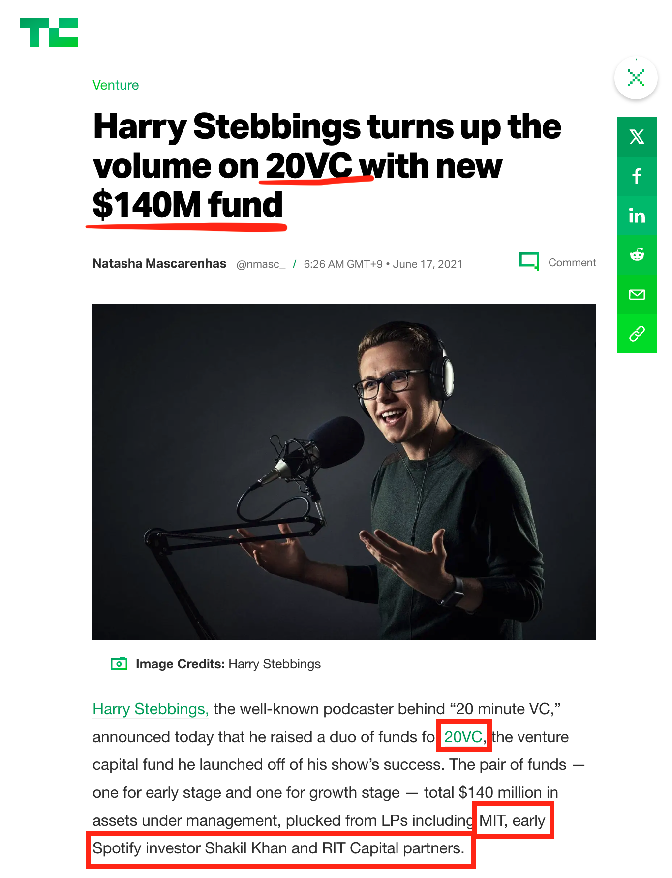 20 VC라는 이름으로 2,000억 규모의 펀드를 만들었다. 누적 투자 금액은 총 5,000억원이 넘는다.