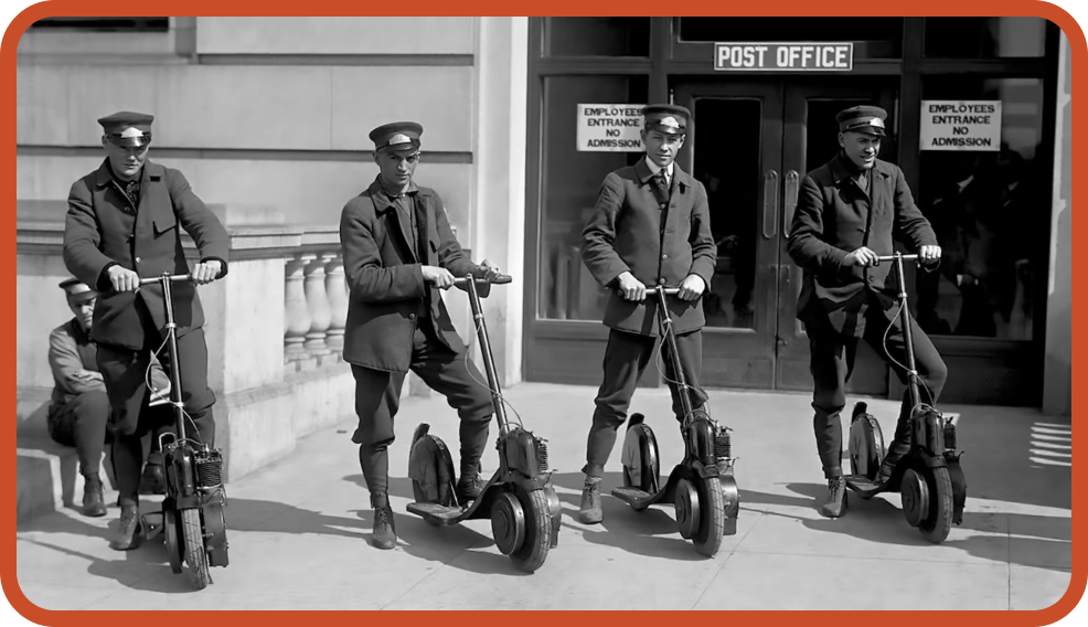 Figure.2 미국 우정국에서 오토페드를 사용하는 모습