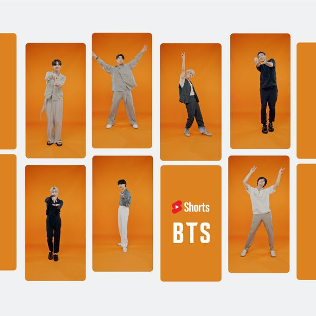 유튜브 숏츠에서 'Permission to Dance Challenge'를 개최한 BTS🔗이미지 클릭시 챌린지 영상 이동