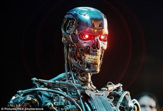 터미네이터 속 로봇의 한 장면