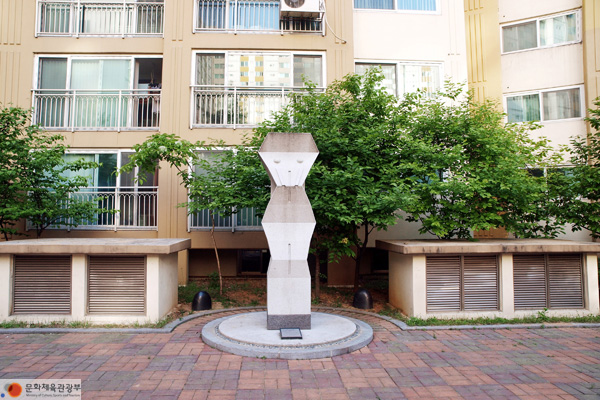 도봉구에 설치된 조형물의 모습