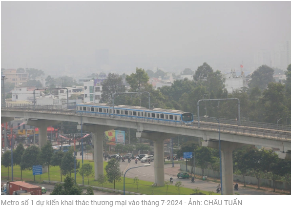 2024년 7월에 상업운행이 예상되는 도시철도(메트로) 1호선