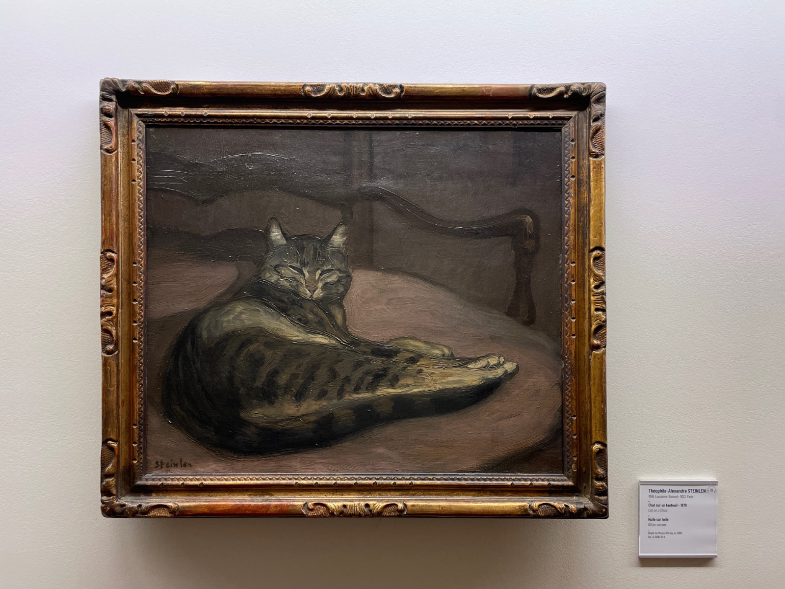 Théophile-Alexandre Steinlen, Chat sur un fauteuil 1900-1902<div>스위스 출신의 이 작가도 집사였다. </div><div>사악한 고양이, 냉정한 고양이, 친숙한 고양이 등을 그려 ‘고양이 화가’라고 불렸다고 한다.<br></div>