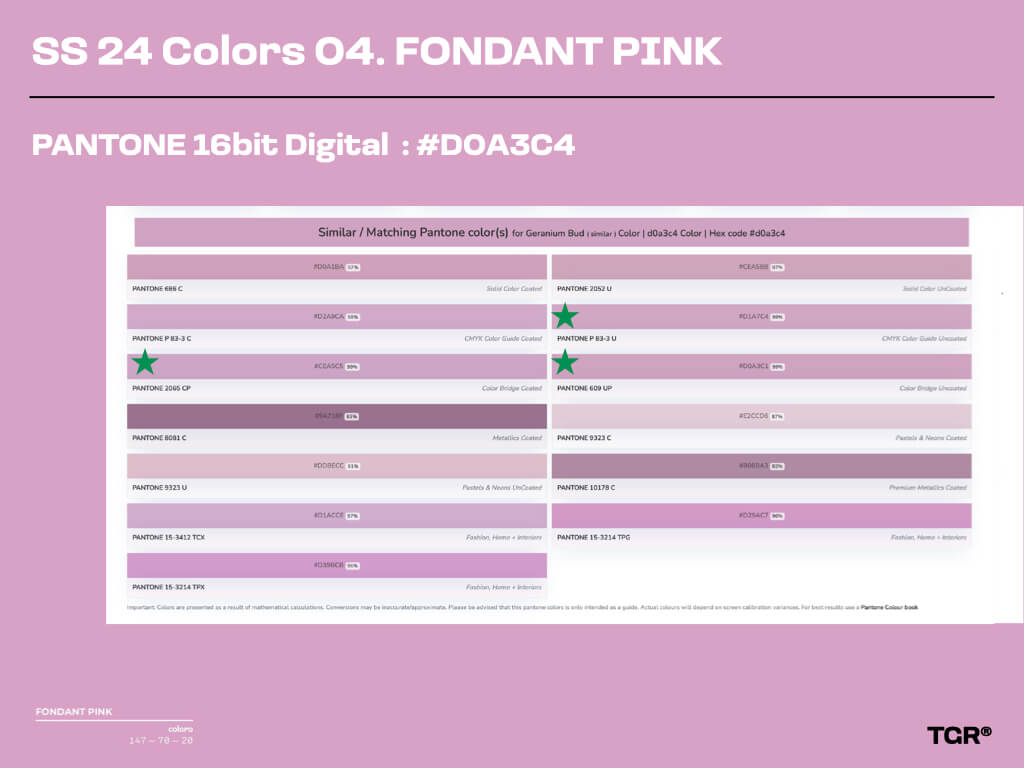 퐁당 핑크 Fondant Pink | PANTONE 16bit Digital : #D0A3C4