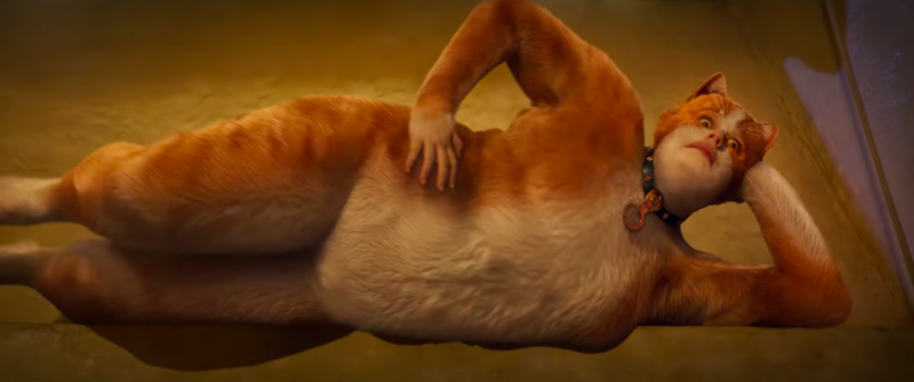 영화 <캣츠>의 한 장면쉬는 날 누워서 TV 보는 제 모습에 정성스럽게 털옷 입힌다고 캣츠가 되나요..!!