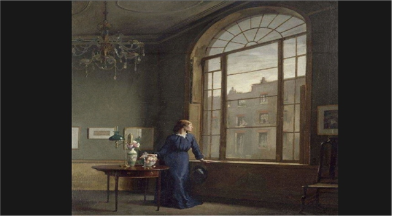                                                                   윌리엄 오르펜_A window in London street(1901)