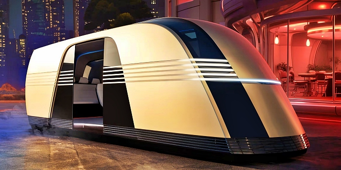 테슬라가 공개한 로보밴 [사진: 테슬라]