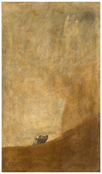 고야의 <개> 출처: 프라도 미술관 홈페이지