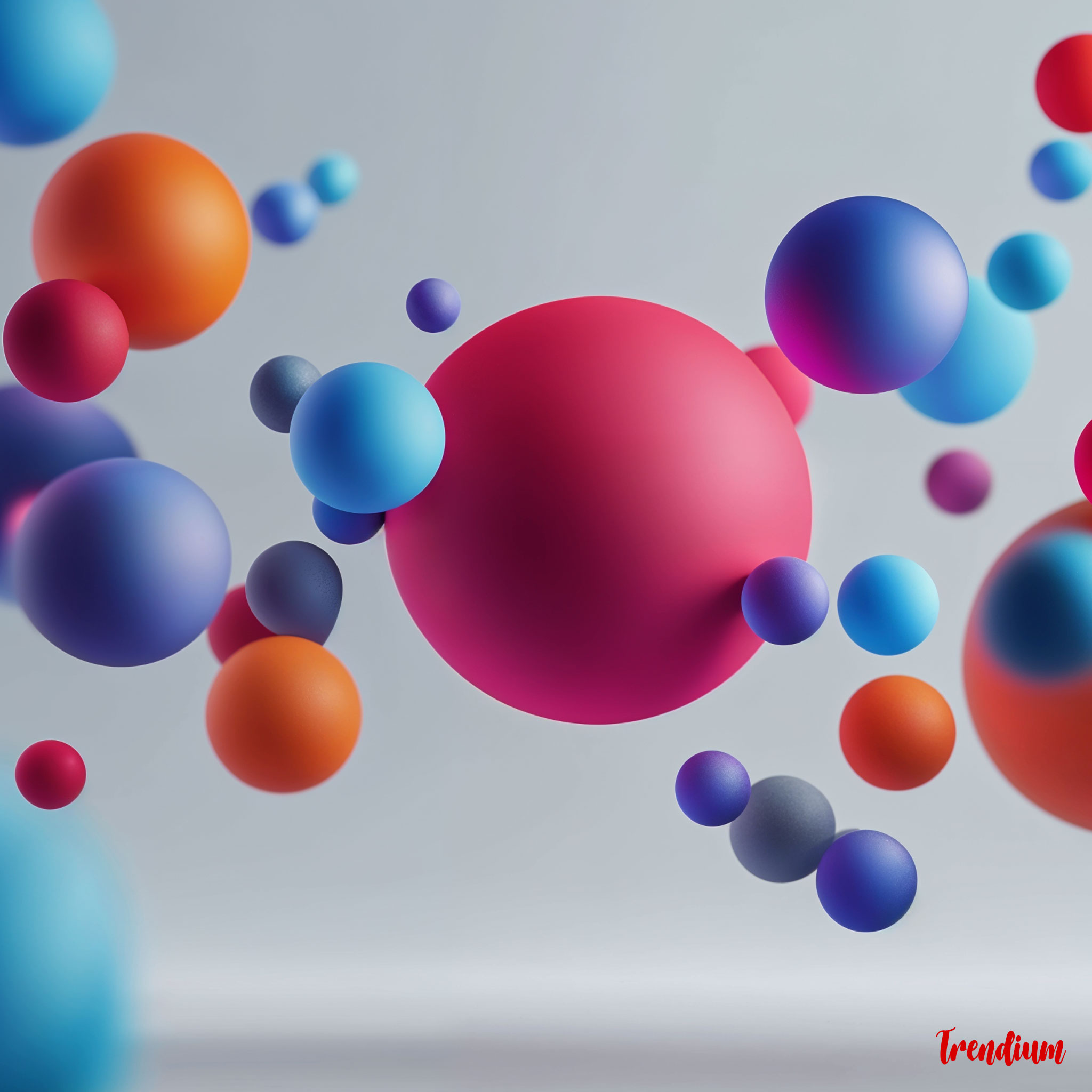 [prompt] Vibrant colorful blob shapes with gradient effects, organic forms floating in white space, digital art style