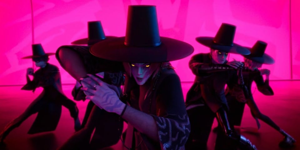 마지막 무대중인 사자보이즈 멤버들 (출처 : 넷플릭스)