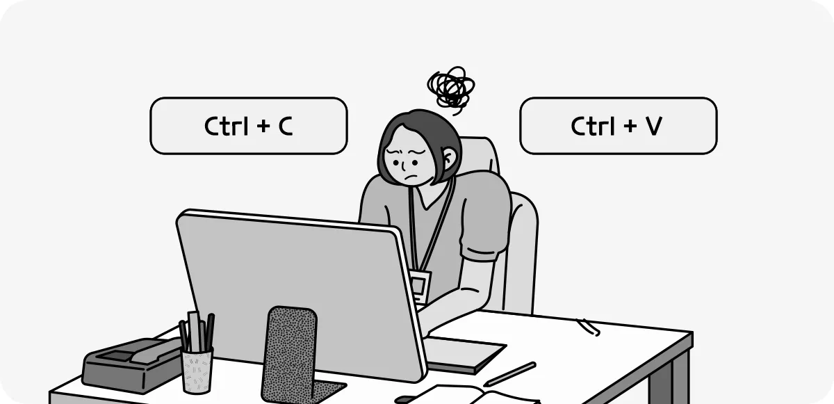 [출처: 큐레터] 반복 업무에 지친 직장인. 