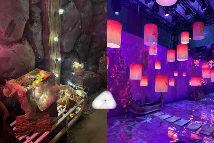 백설공주 탄광(왼쪽)과 라푼젤의 보트. (사진=세모)