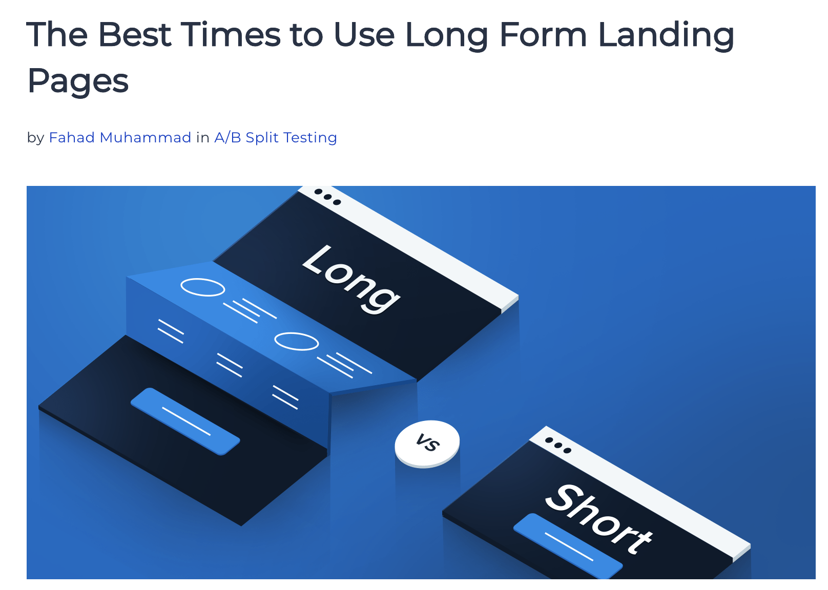 Crazy Egg A/B 테스트에 따르면 긴 랜딩페이지는 짧은 페이지 대비 전환율을 363% 향상시켰다.(출처: instapage.com)