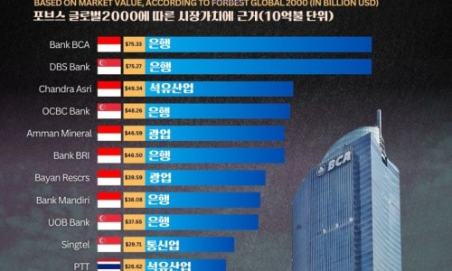 [인포그래픽]동남아 최대 기업 Top 15(한국과 비교)