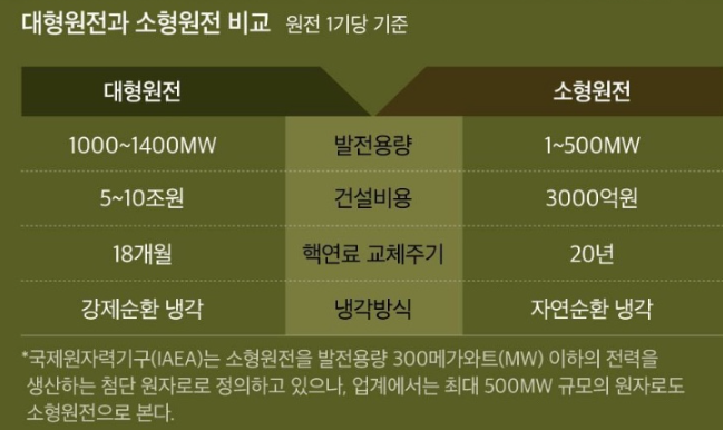 대형원전 vs 소형원전