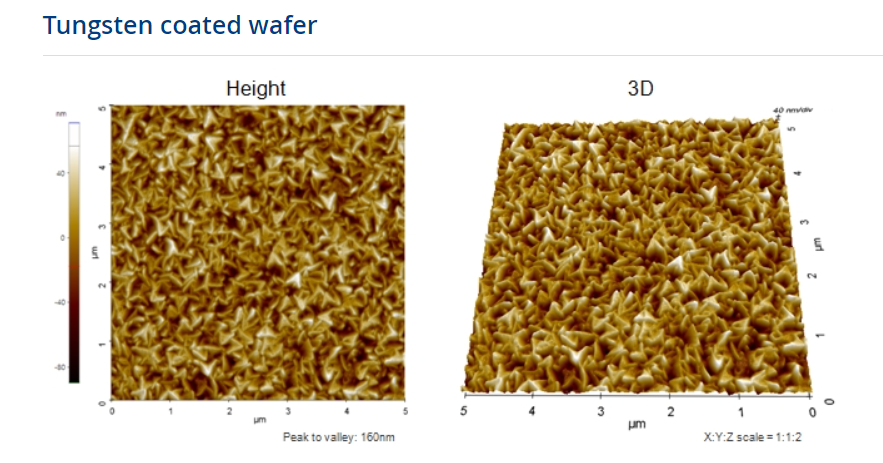 원자현미경으로 들여다 본 반도체 웨이퍼 표면. 사진 파크시스템스