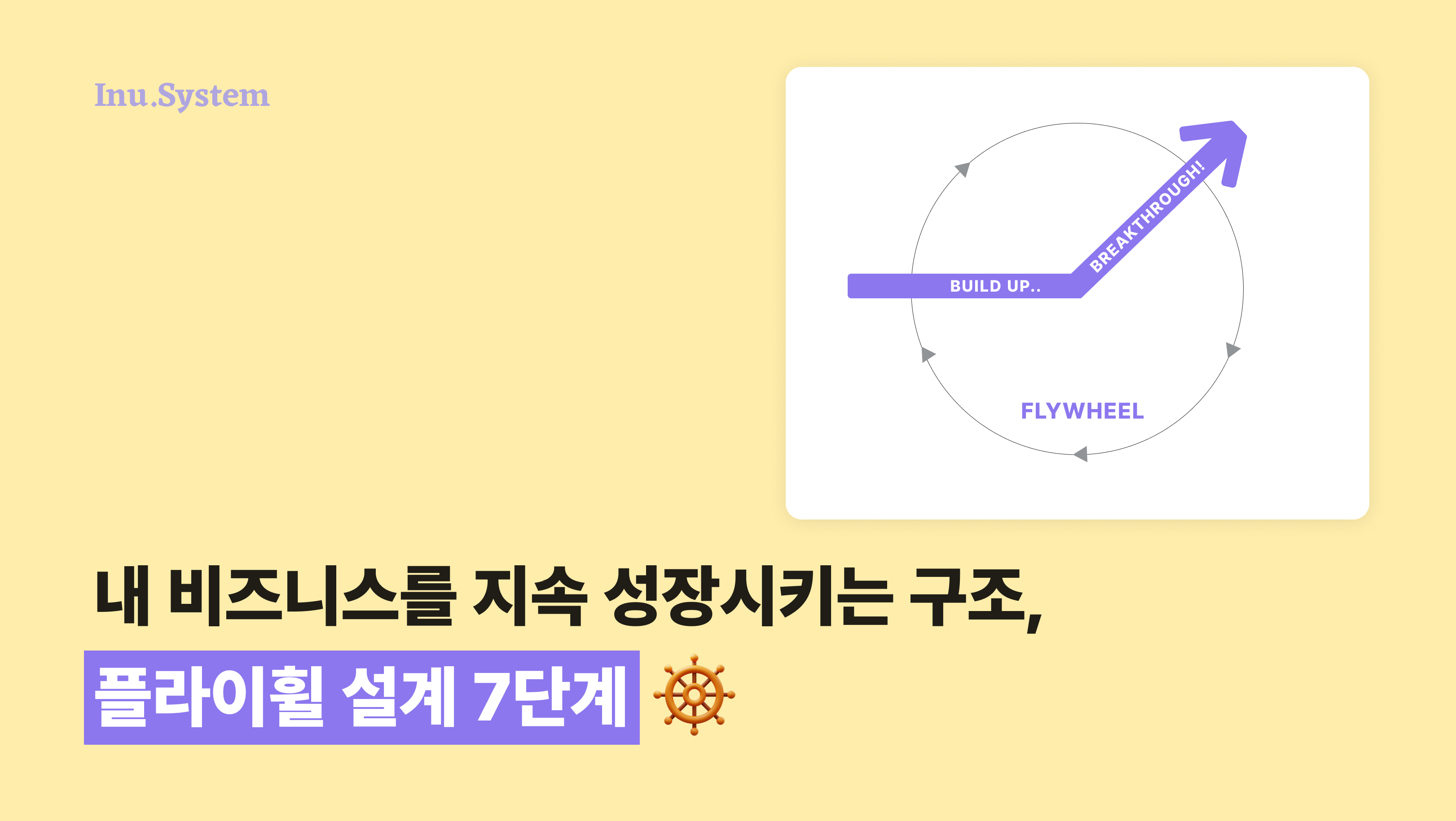 내 비즈니스를 지속 성장시키는 구조, 플라이휠 설계 7단계의 썸네일 이미지